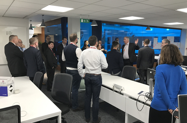 Suppliers being shown the digital working space