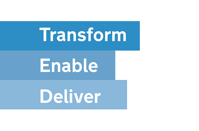 Transform, enable, deliver